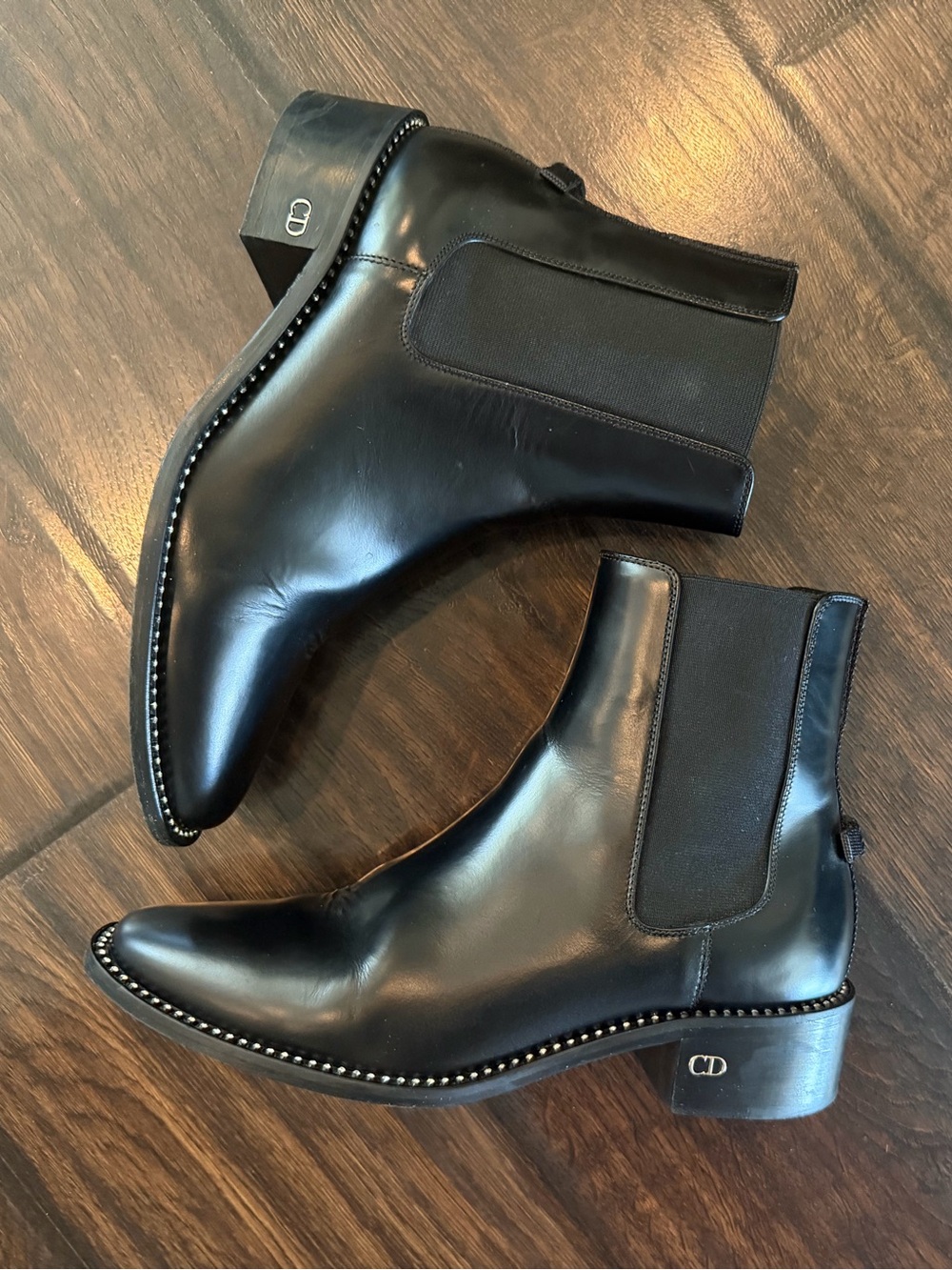 Dior crystal chelsea boots